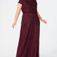 Vestido Blusão Ilusão de Contas Feminino Adrianna Papell Roxo Tamanho 22W