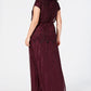 Vestido Blusão Ilusão de Contas Feminino Adrianna Papell Roxo Tamanho 22W