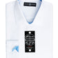 Camisa social masculina de corte slim fit, sem passar roupa, lisa, branca, tamanho XX-G