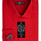 Camisa social masculina slim fit, sem passar roupa, lisa, tamanho grande, vermelha, da Society of Threads