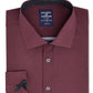 Camisa social masculina slim fit com elástico e diamante, tamanho médio, vermelha, da Society Of Threads