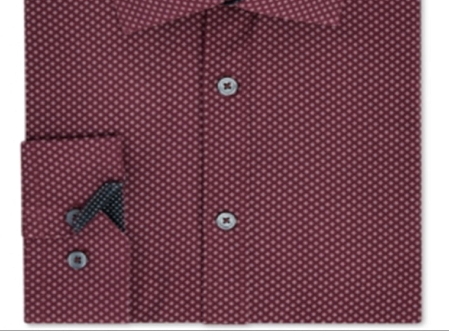 Camisa social masculina slim fit com elástico e diamante, tamanho médio, vermelha, da Society Of Threads