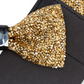 Gravata borboleta e lenço de bolso Tallia masculinos, tamanho regular, amarelo