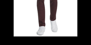 Calça esportiva masculina Tallia Straight Fit Stretch Geo Paisley Vinho - Tamanho 38