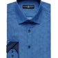 Camisa social masculina Geo Slim Fit da Society Of Threads, azul, tamanho XX-G