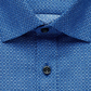 Camisa social masculina Geo Slim Fit da Society Of Threads, azul, tamanho XX-G