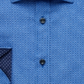 Camisa social masculina Geo Slim Fit da Society Of Threads, azul, tamanho XX-G