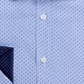 Camisa social masculina slim fit com bolinhas geométricas, tamanho extragrande, preta, da Society Of Threads