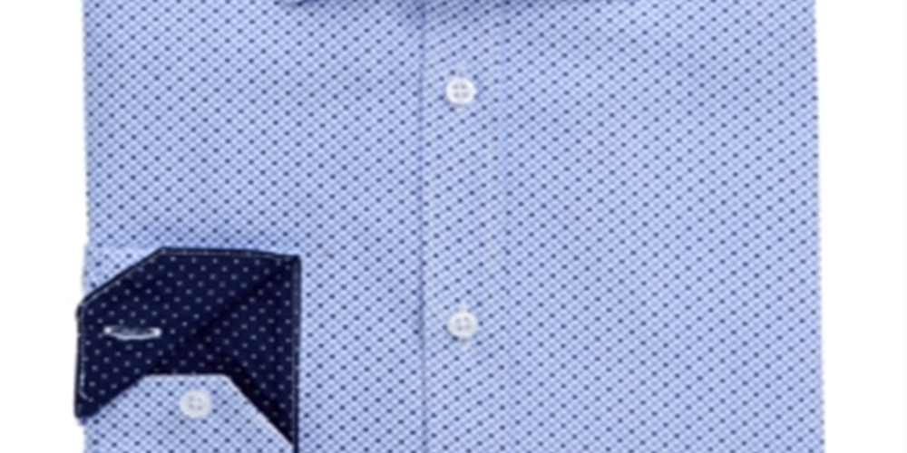 Camisa social masculina slim fit com bolinhas geométricas, tamanho extragrande, preta, da Society Of Threads