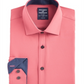 Camisa social masculina slim fit antirrugas e com absorção de umidade da Society Of Threads, tamanho XX-G, laranja