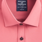 Camisa social masculina slim fit antirrugas e com absorção de umidade da Society Of Threads, tamanho XX-G, laranja