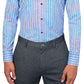 Camisa social masculina slim fit xadrez refrescante roxa tamanho pequeno