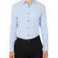Camisa social masculina Construct Slim Fit Solid Performance Stretch Azul Tamanho Grande