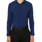Camisa social masculina Construct Slim Fit Solid Performance Stretch Azul Tamanho X-G
