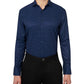 Camisa social masculina com estampa elástica e sem ferro, tamanho extragrande, da Society Of Threads, tamanho slim fit, azul
