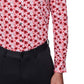 Camisa social masculina slim fit floral performance vermelha tamanho extragrande da Society Of Threads