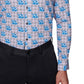 Camisa social masculina slim fit floral, cinza, tamanho GG, da Society Of Threads