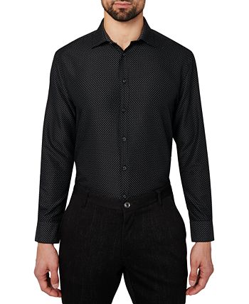 Camisa social Calabrum masculina regular fit performance preta tamanho grande