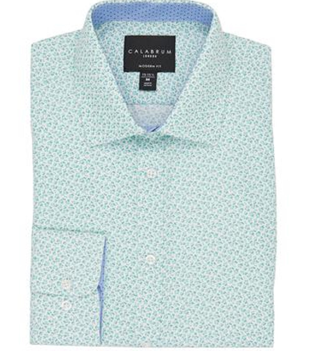 Camisa social Calabrum masculina regular fit performance verde tamanho GG