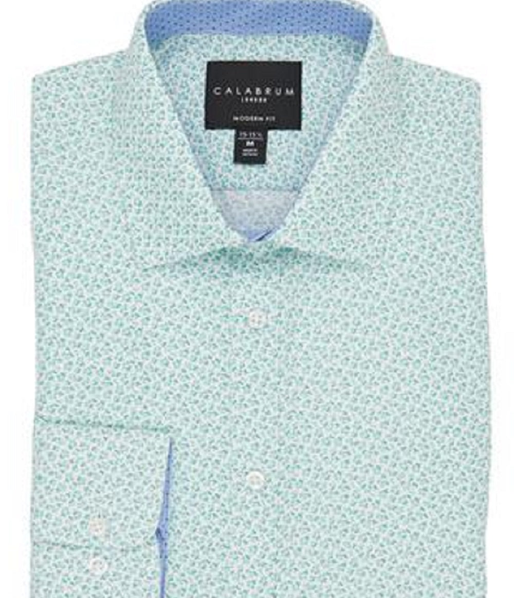 Camisa social Calabrum masculina regular fit performance verde tamanho GG