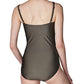 Calvin Klein Maiô Feminino Plissado Marrom Tamanho 16