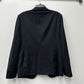 Jaqueta de smoking masculina Z Zegna Trim Fit de lã e mohair, preta, tamanho 52L IT / 42L EUA
