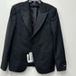 Jaqueta de smoking masculina Z Zegna Trim Fit de lã e mohair, preta, tamanho 52L IT / 42L EUA