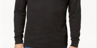 Camiseta térmica masculina Volcom Juan Largo de manga comprida, preta, tamanho médio