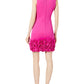 Vestido Donna Ricco Feminino com Babados e Bainha Rosa Tamanho 6