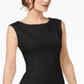 Vestido Donna Ricco Feminino com Babados e Bainha Preto Tamanho 8