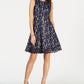 Vestido Donna Ricco Feminino com Renda Floral e Sem Mangas, Preto, Tamanho 8