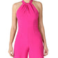 Macacão feminino Julia Jordan com decote halter rosa