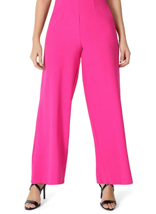 Macacão feminino Julia Jordan com decote halter rosa tamanho 10