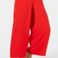 Macacão Donna Ricco Feminino Halter Decote Corrente Frente Fechada Sem Mangas Zíper Bolsos Traseiros Crepe Sólido Vermelho Tamanho 4