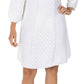 Vestido suéter texturizado feminino Robbie Bee, branco, tamanho extragrande