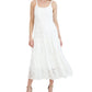Vestido de renda evasê Robbie Bee feminino, branco, tamanho médio