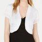 Robbie Bee Bolero Feminino Manga Curta Branco Tamanho Pequeno Pequeno