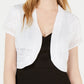 Robbie Bee Bolero Feminino Manga Curta Branco Tamanho Pequeno Pequeno