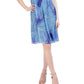 Vestido Halter de Chiffon Feminino Robbie Bee Azul Tamanho Médio