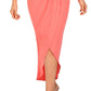 Vestido feminino Julia Jordan com decote halter e nó, laranja, tamanho 8