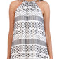 Vestido feminino Robbie Bee A-Line com babados e bainha branca, tamanho pequeno médio