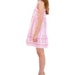 Vestido Babydoll Estampado Robbie Bee Feminino Rosa Tamanho X-G