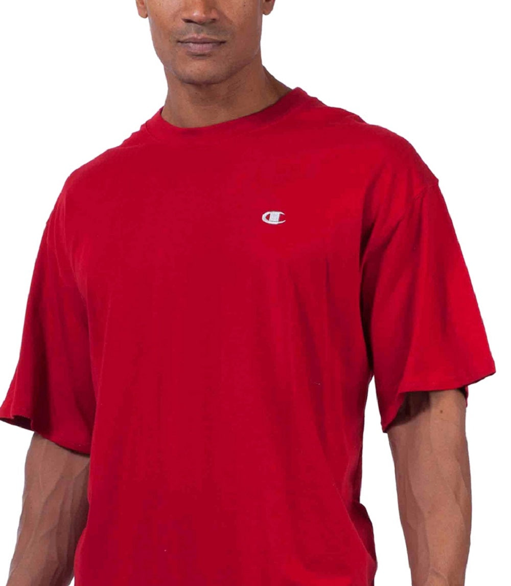 Camiseta Champion Masculina Big &amp; Tall Classic Jersey Tee Vermelha Tamanho XXX-G