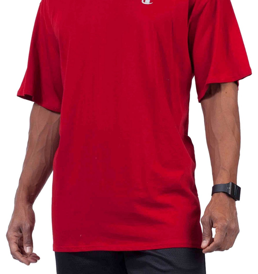 Camiseta Champion Masculina Big &amp; Tall Classic Jersey Tee Vermelha Tamanho XXX-G