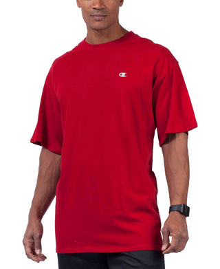 Camiseta Champion Masculina Big &amp; Tall Classic Jersey Tee Vermelha Tamanho XXX-G
