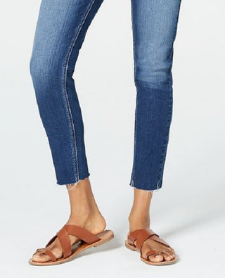 Calça jeans skinny American Rag Junior com botões rasgados, azul, tamanho 11