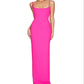 Vestido de festa feminino Nookie Bailey Column rosa tamanho médio