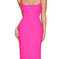 Vestido de festa feminino Nookie Bailey Column rosa tamanho médio