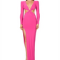Vestido Nookie Feminino com Recorte de Joia Rosa Tamanho XS