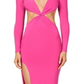 Vestido Nookie Feminino com Recorte de Joia Rosa Tamanho XS
